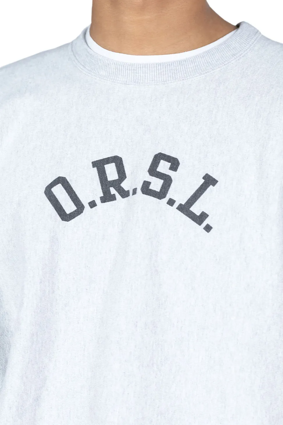 Clearance OrSlow Reverse Weave H. Weight Vintage Crew Sweat (ORSL)- Light Gray