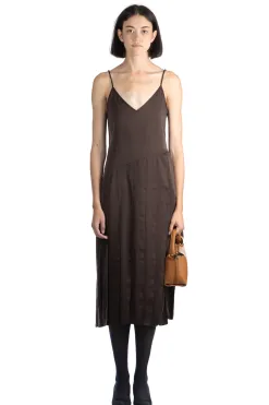 Hot JW Anderson Ribbon Panel Dress - Chocolate Brown