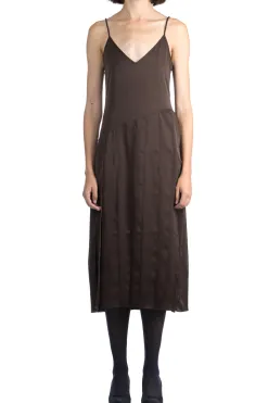 Hot JW Anderson Ribbon Panel Dress - Chocolate Brown