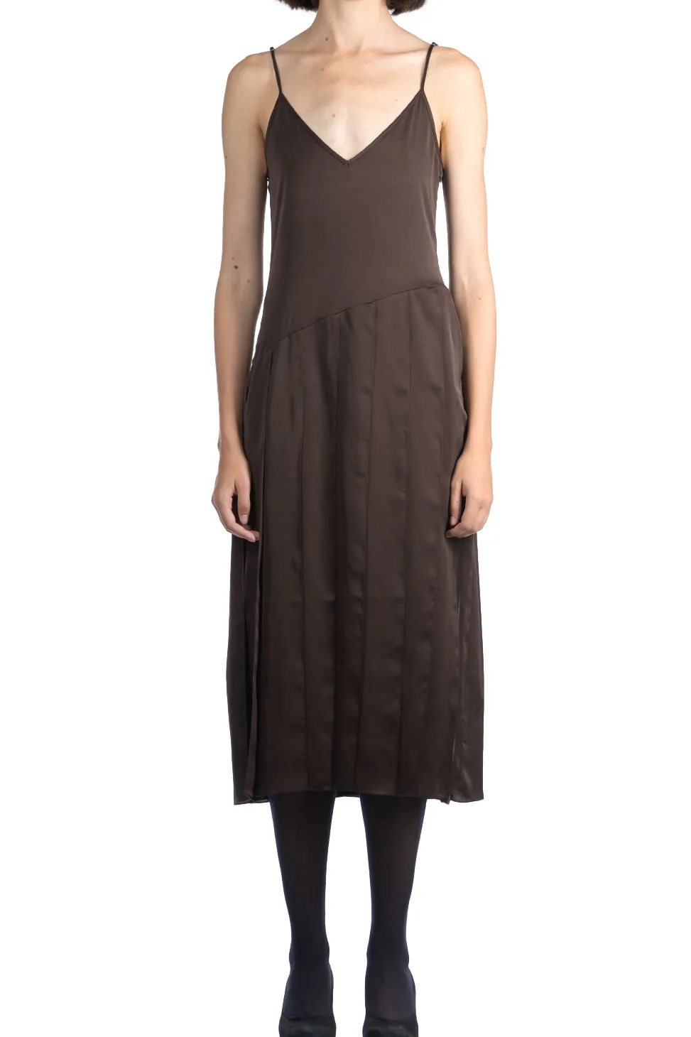 Hot JW Anderson Ribbon Panel Dress - Chocolate Brown