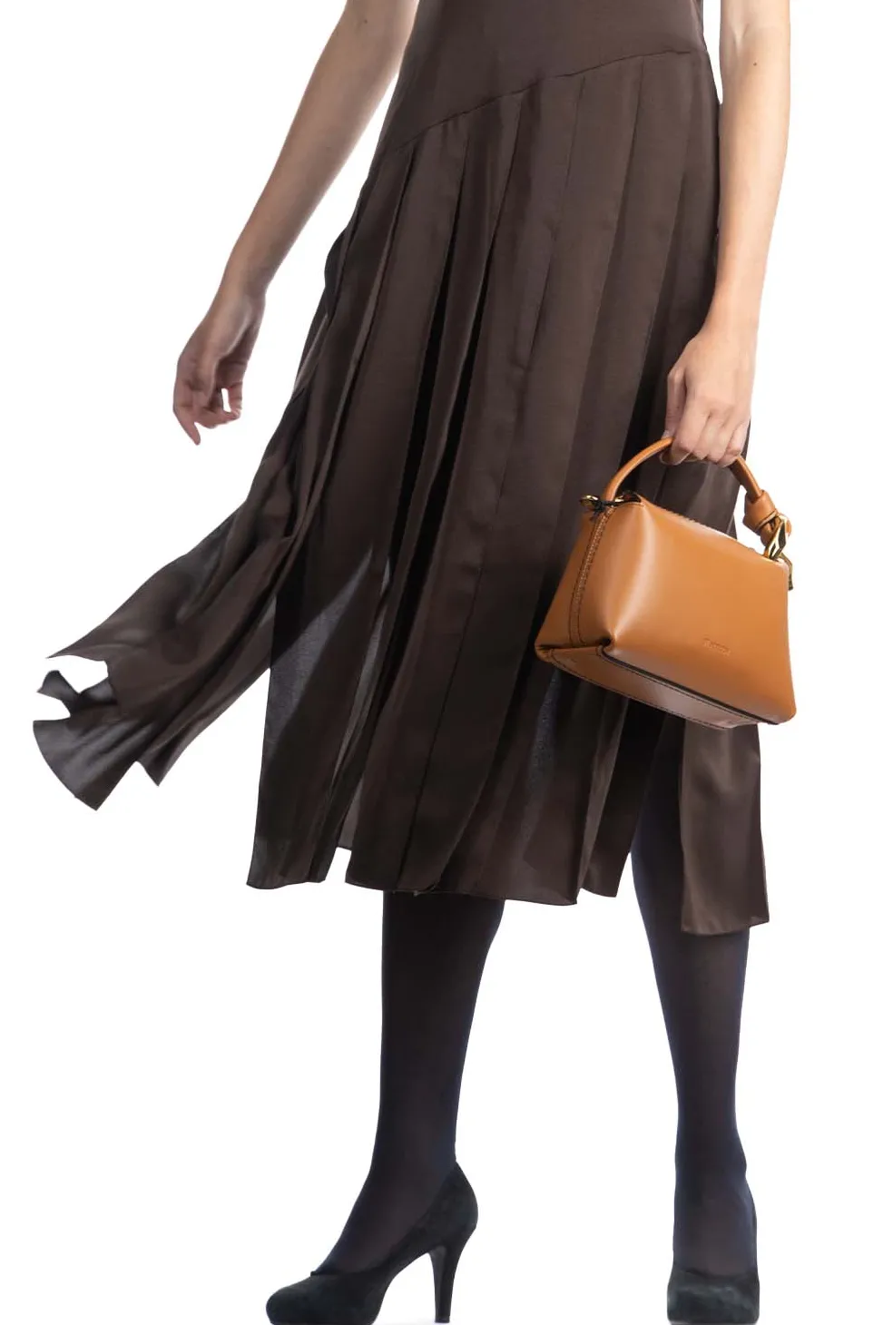 Hot JW Anderson Ribbon Panel Dress - Chocolate Brown