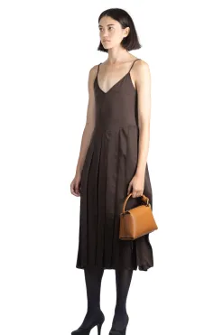 Hot JW Anderson Ribbon Panel Dress - Chocolate Brown