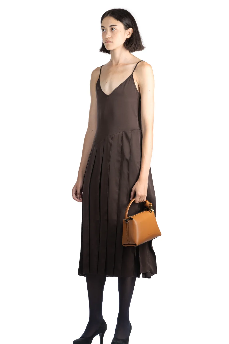 Hot JW Anderson Ribbon Panel Dress - Chocolate Brown