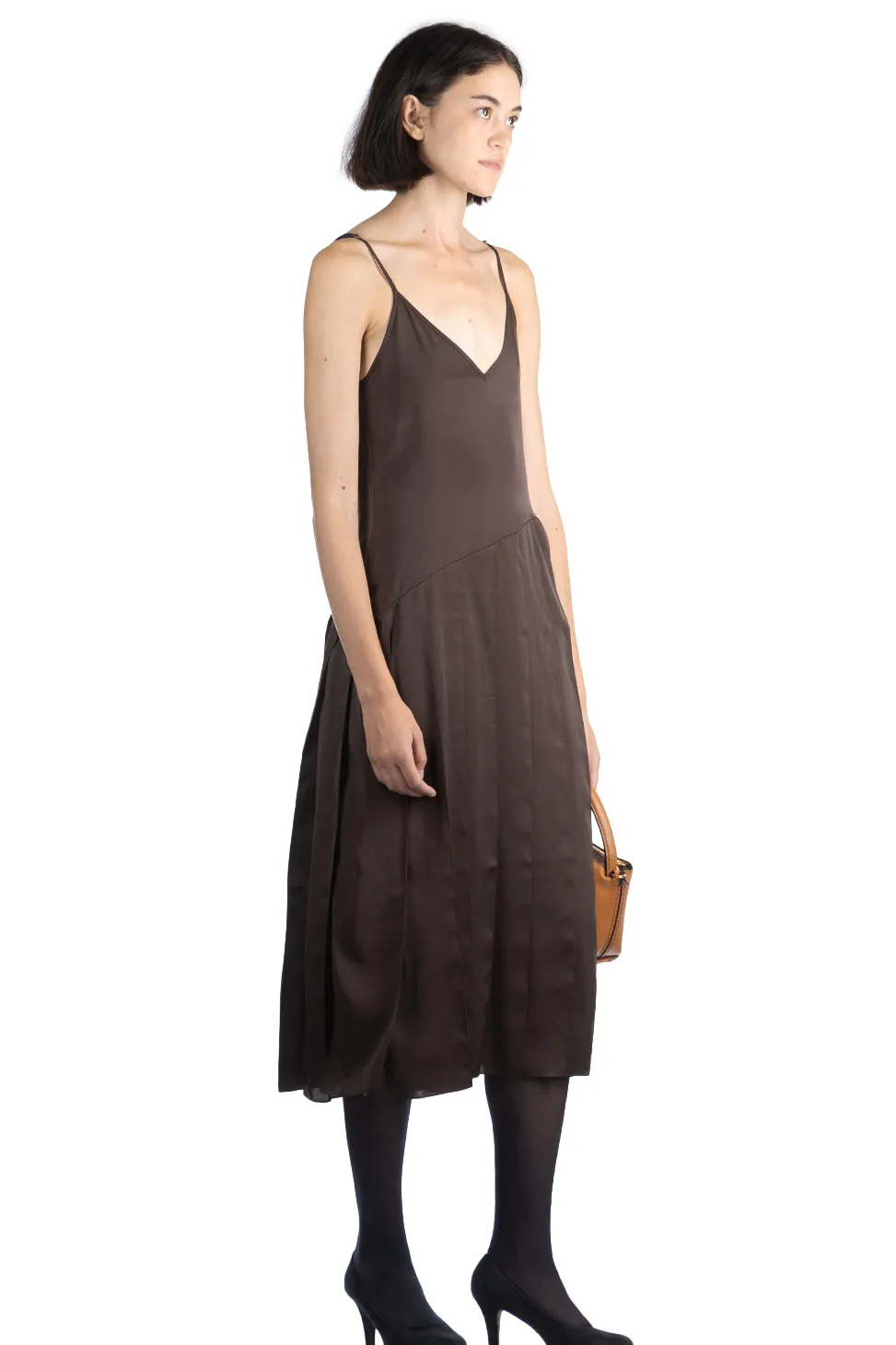 Hot JW Anderson Ribbon Panel Dress - Chocolate Brown