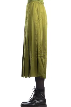 Outlet JW Anderson Ribbon Panel Midi Skirt - Bright Olive