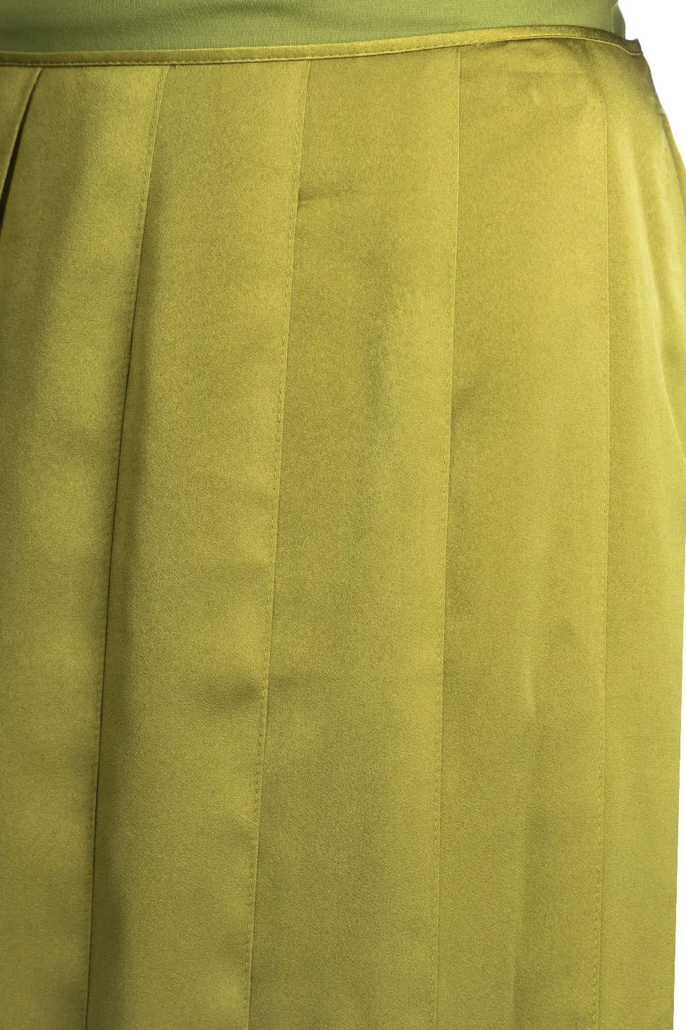 Outlet JW Anderson Ribbon Panel Midi Skirt - Bright Olive