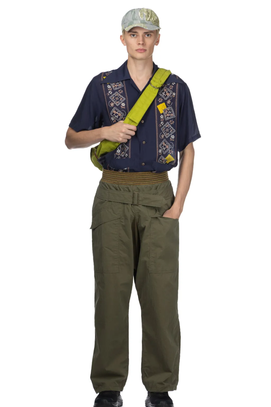 New Kapital Rip Stop AVIATOR SUITCUT Pants - Khaki