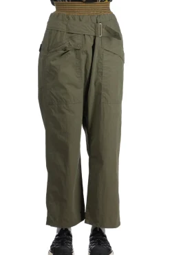 Outlet Kapital Rip Stop AVIATOR SUITCUT Pants - Khaki