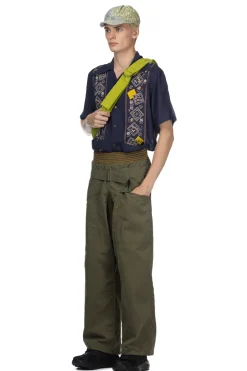 New Kapital Rip Stop AVIATOR SUITCUT Pants - Khaki
