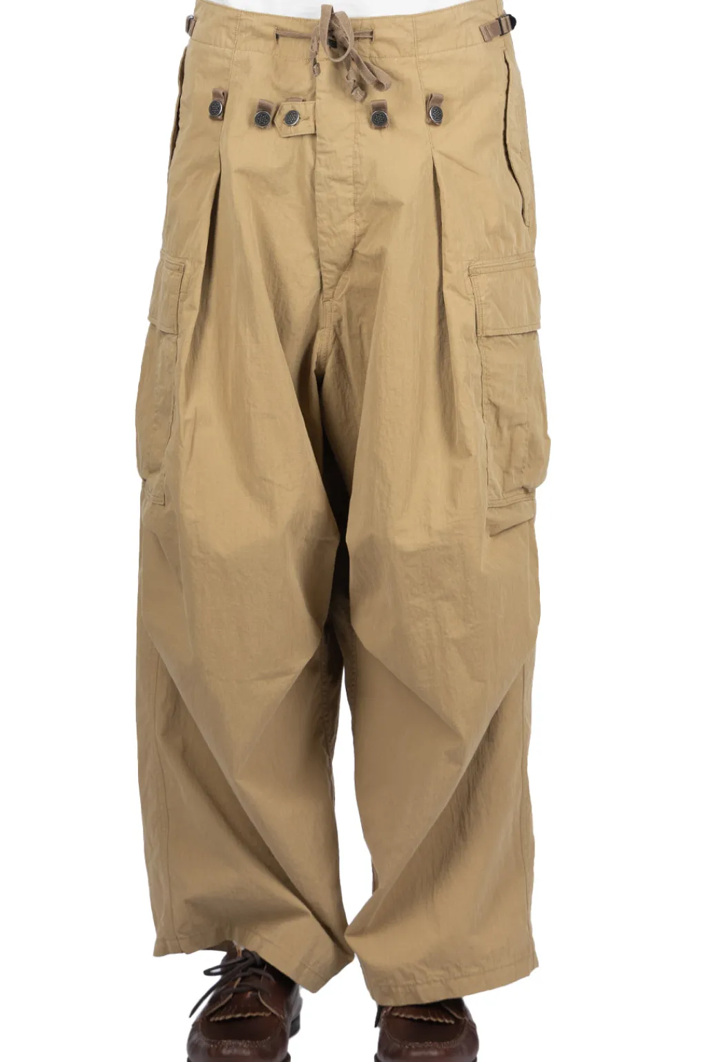 Sale Kapital Rip Stop JUMBO Cargo Pants - Beige