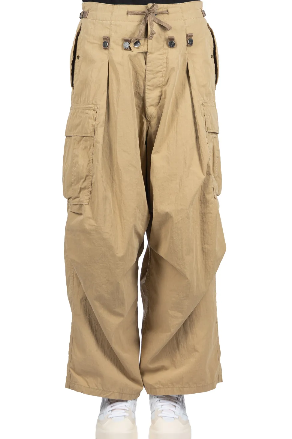 Hot Kapital Rip Stop JUMBO Cargo Pants - Beige