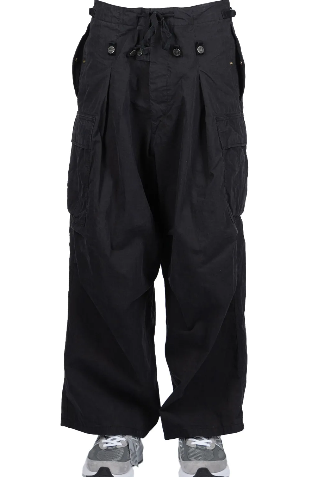 Sale Kapital Rip Stop JUMBO Cargo Pants - Black
