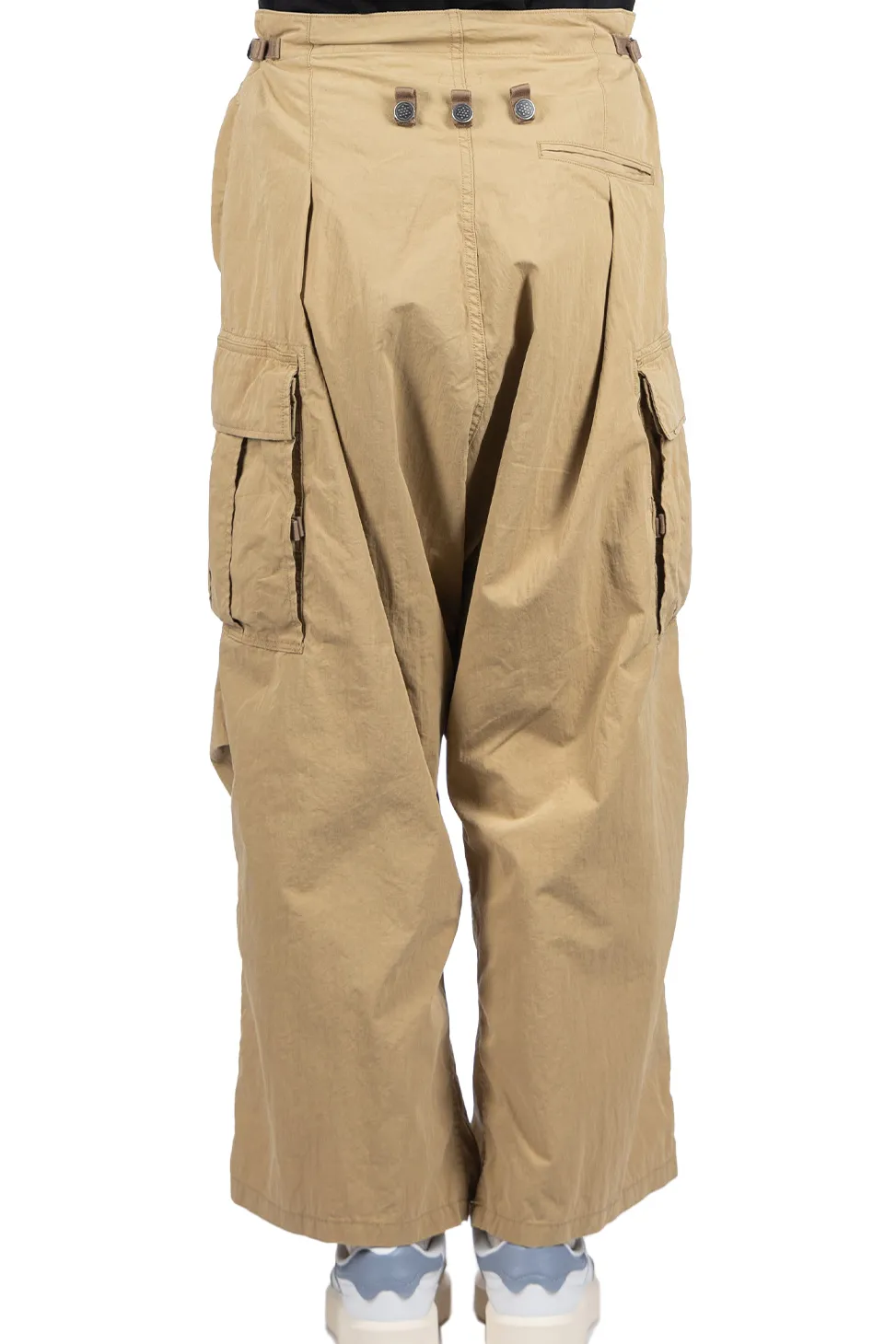 Hot Kapital Rip Stop JUMBO Cargo Pants - Beige