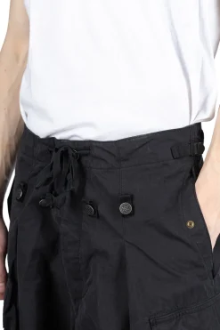 Sale Kapital Rip Stop JUMBO Cargo Pants - Black