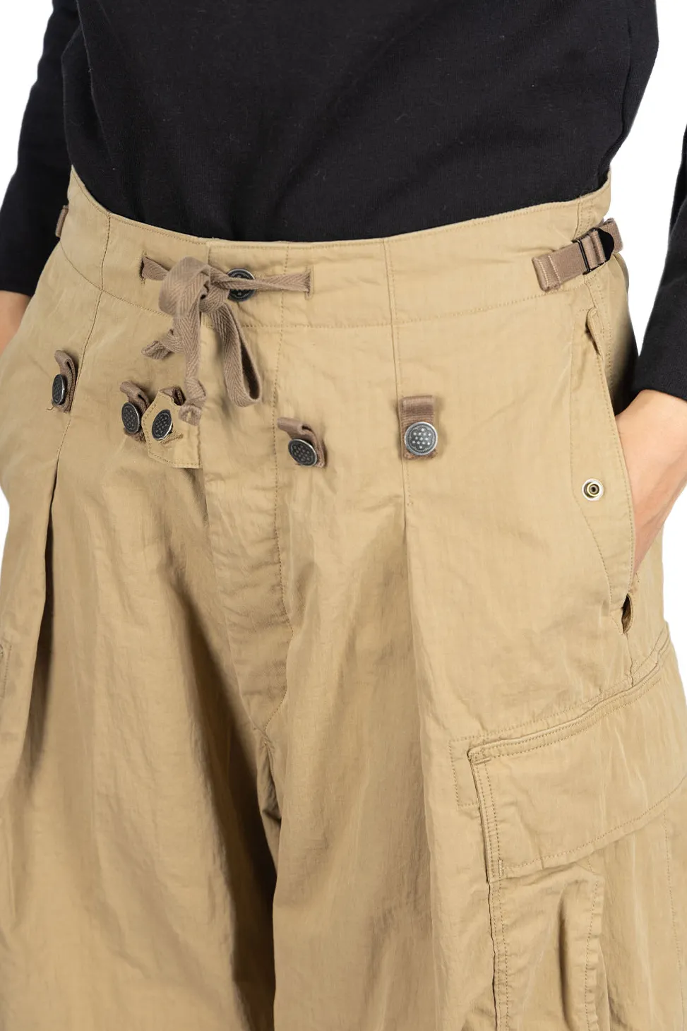 Hot Kapital Rip Stop JUMBO Cargo Pants - Beige