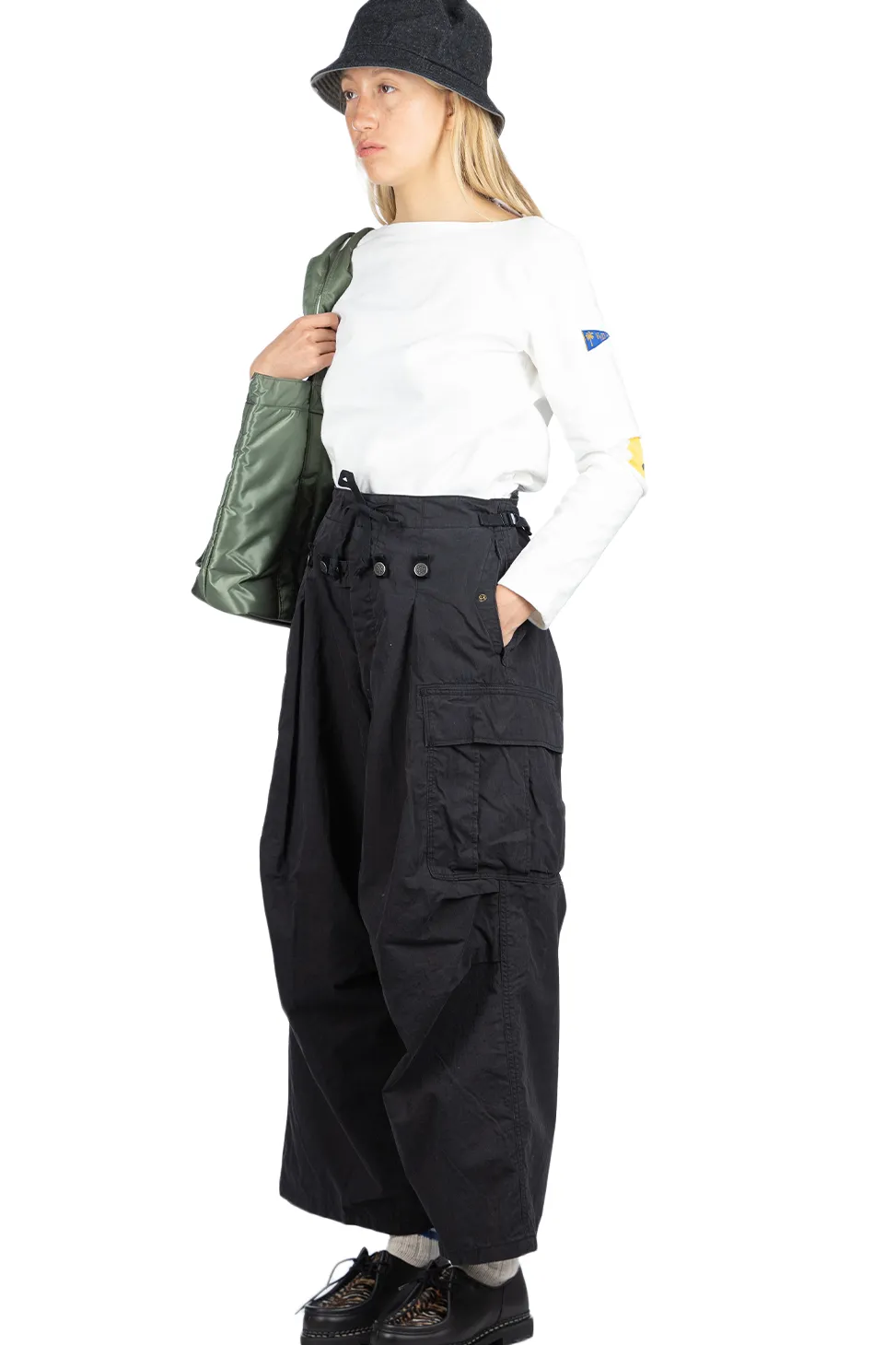 Hot Kapital Rip Stop JUMBO Cargo Pants - Beige