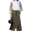 Discount Kapital Ripstop Devil Skirt - Khaki