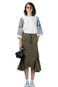Discount Kapital Ripstop Devil Skirt - Khaki