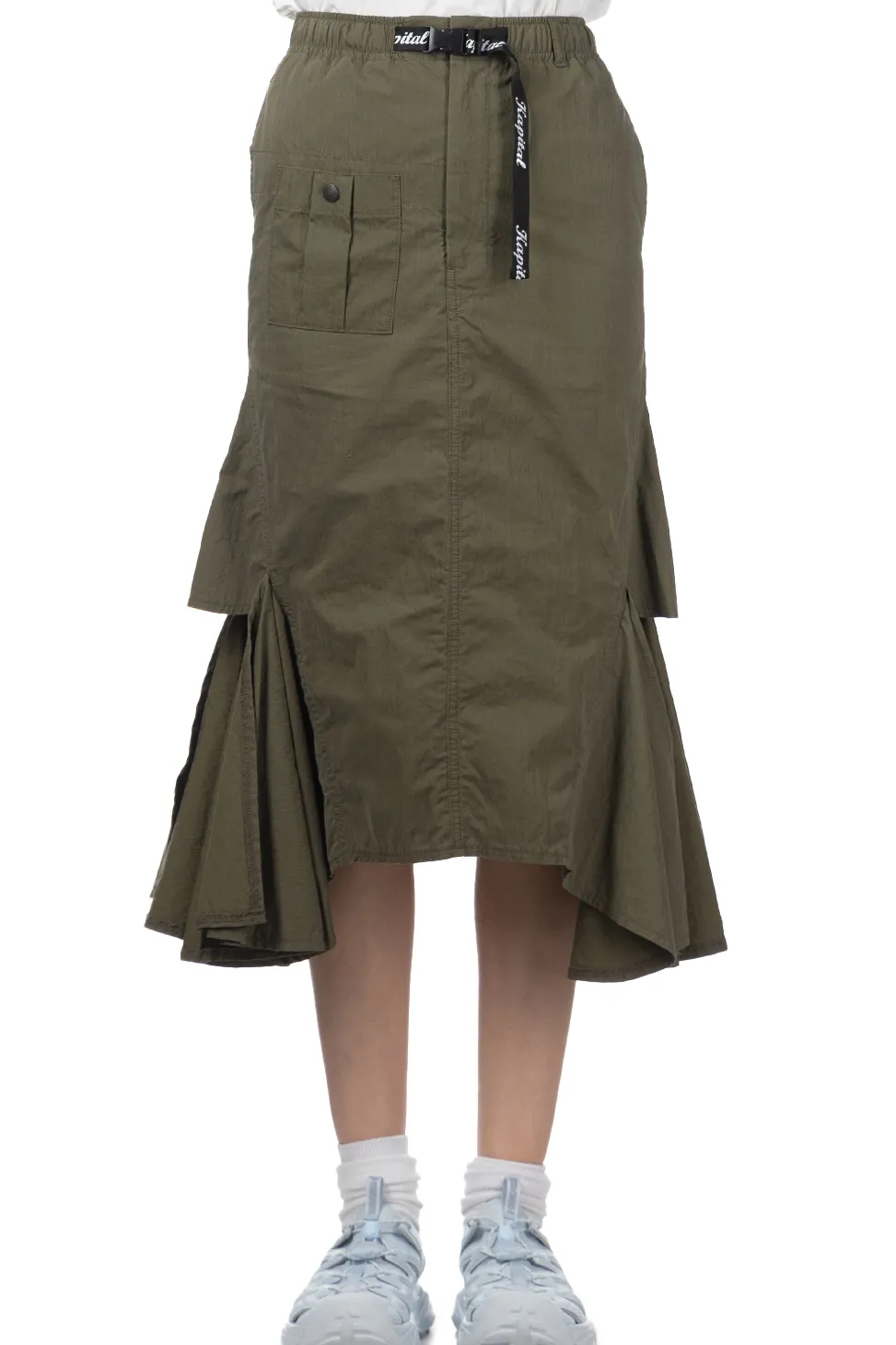 Discount Kapital Ripstop Devil Skirt - Khaki