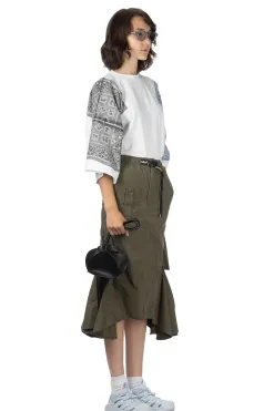 Discount Kapital Ripstop Devil Skirt - Khaki