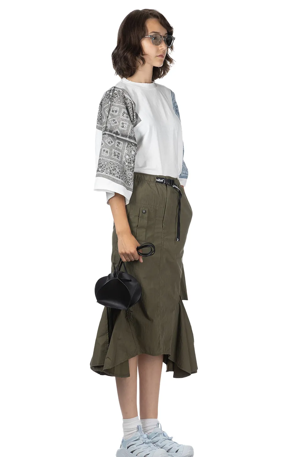 Discount Kapital Ripstop Devil Skirt - Khaki