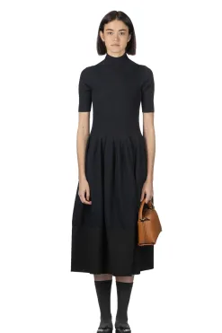 Discount CFCL Rivulet Short Sleeve Dress - Black