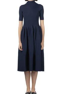 New CFCL Rivulet Short Sleeve Dress - Navy