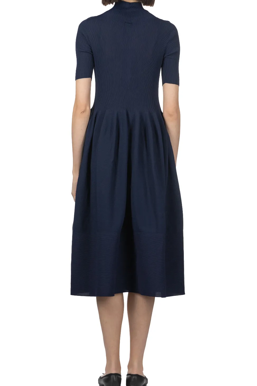 New CFCL Rivulet Short Sleeve Dress - Navy