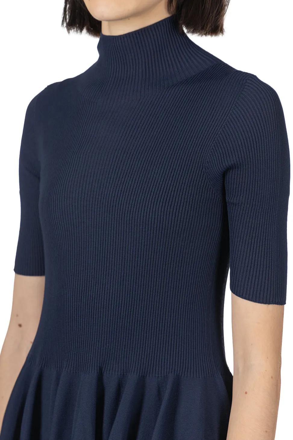 New CFCL Rivulet Short Sleeve Dress - Navy