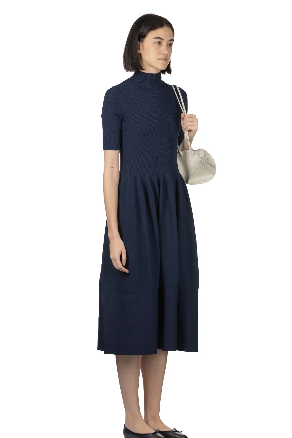New CFCL Rivulet Short Sleeve Dress - Navy