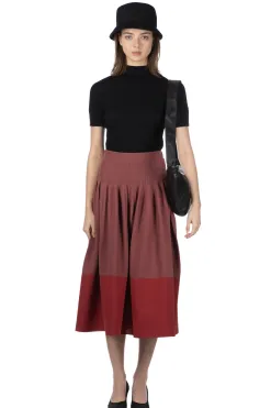 Discount CFCL Rivulet Skirt - Blush Red