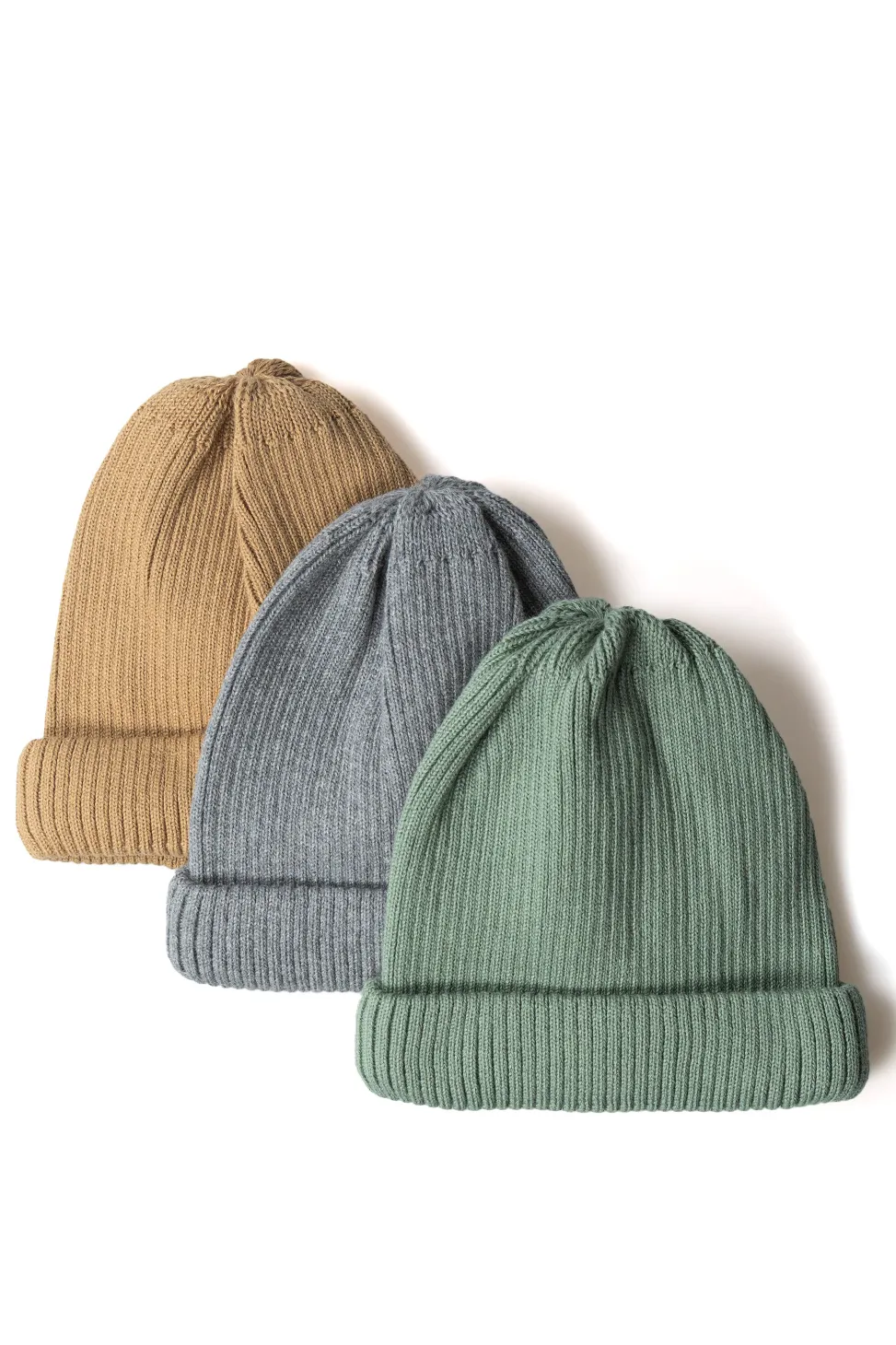 Fashion Decho Roll Knit Cap - 3 Color Choices
