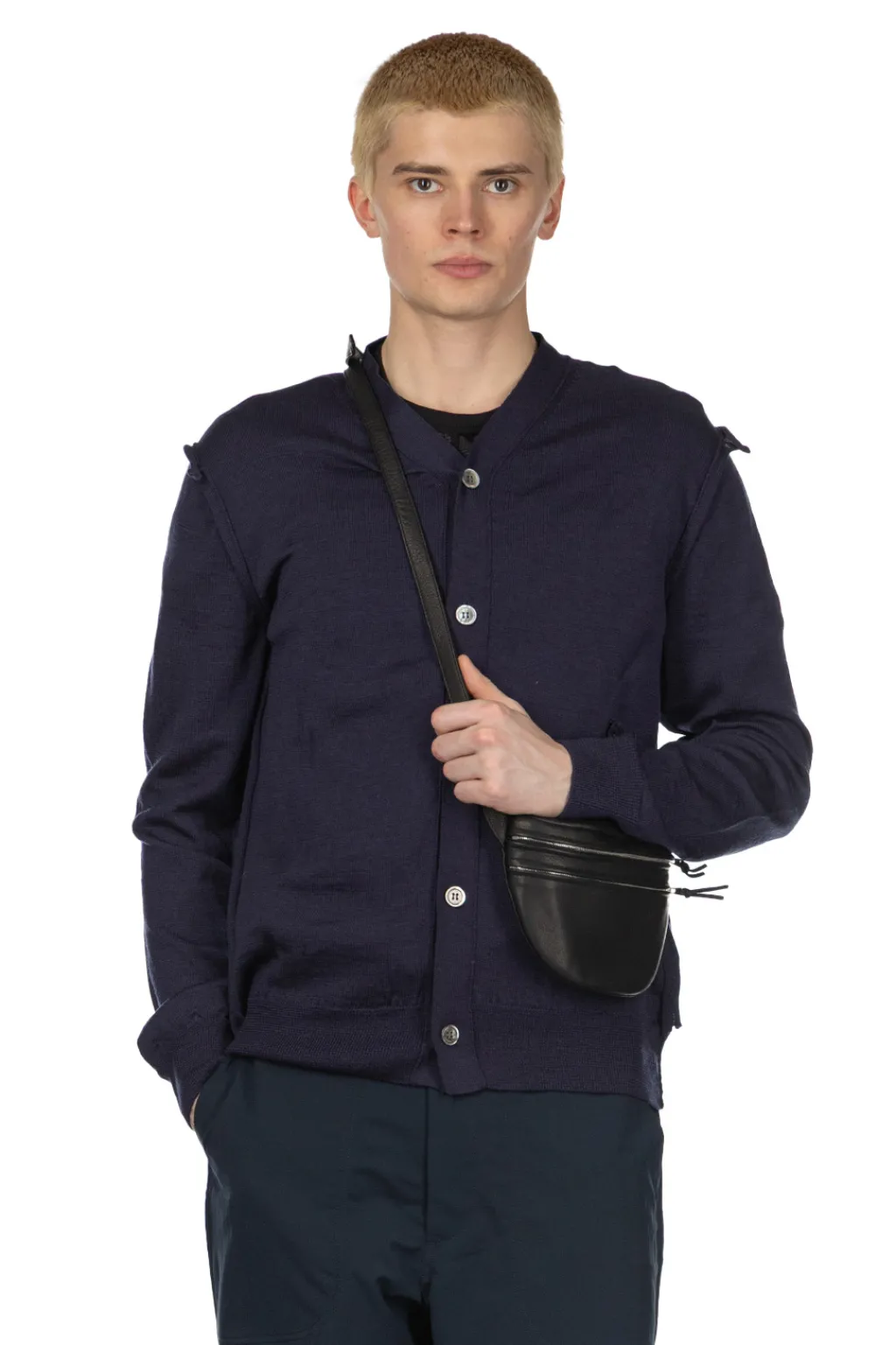 Best Comme Des Garcons Homme Deux Rolled Edge Cardigan
