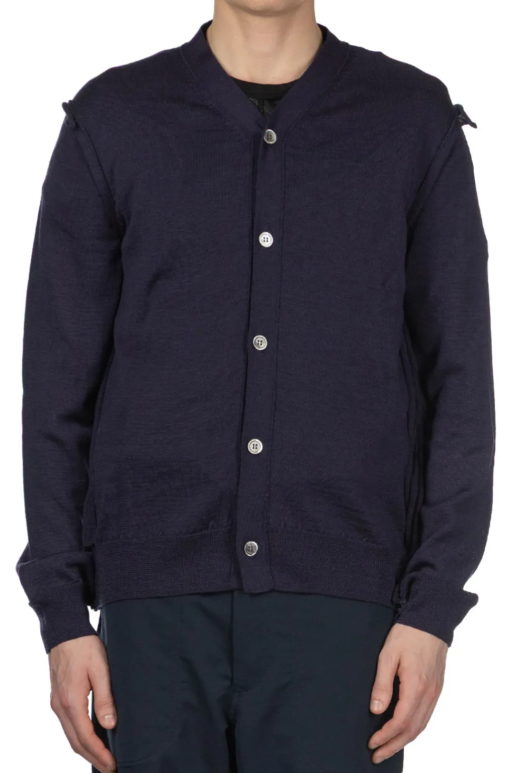 Best Comme Des Garcons Homme Deux Rolled Edge Cardigan