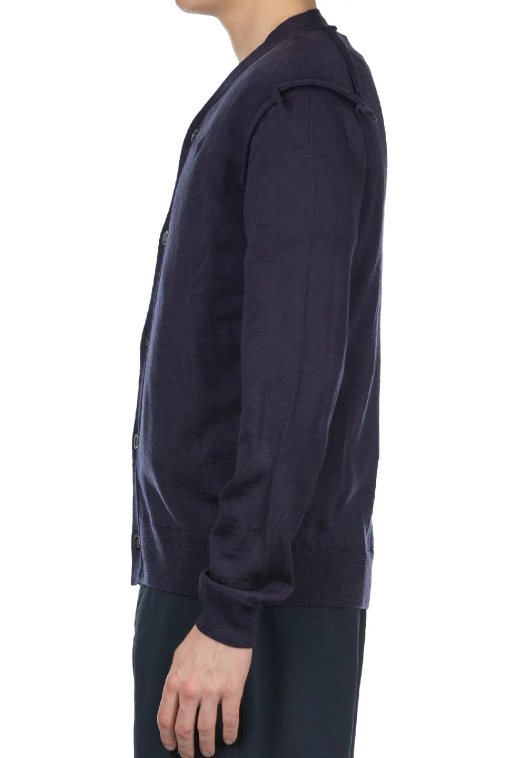 Best Comme Des Garcons Homme Deux Rolled Edge Cardigan