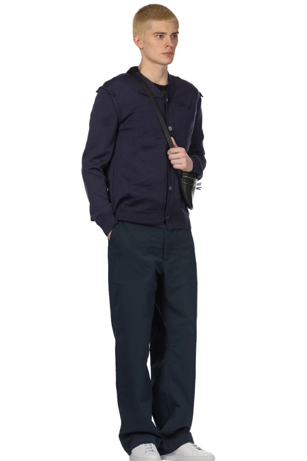 Best Comme Des Garcons Homme Deux Rolled Edge Cardigan