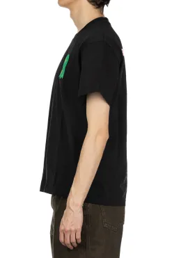 Hot JW Anderson Rosette Patch Back Print T-Shirt - Black