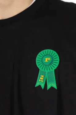 Hot JW Anderson Rosette Patch Back Print T-Shirt - Black