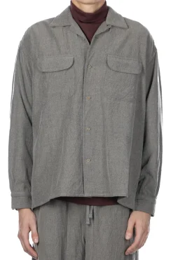 New ts(s) Round Flap Pocket Shirt - Grey
