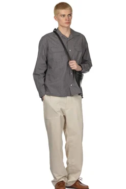 New ts(s) Round Flap Pocket Shirt - Grey