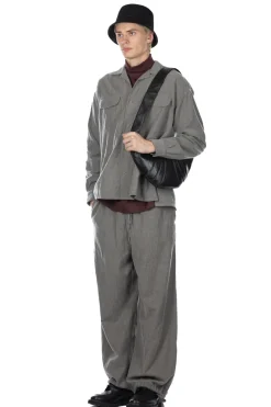 New ts(s) Round Flap Pocket Shirt - Grey