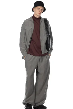 New ts(s) Round Flap Pocket Shirt - Grey