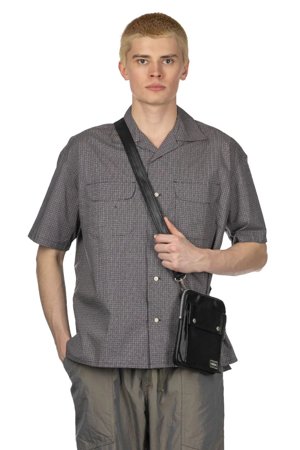 Discount ts(s) Round Flap Pocket Short Sleeve - Grey