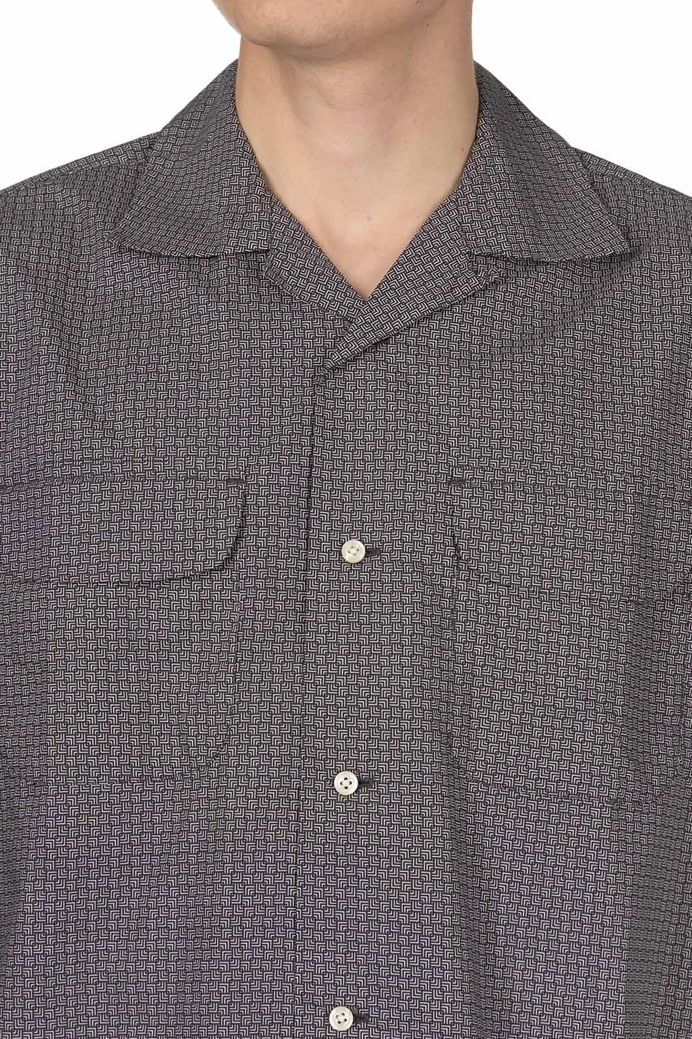Discount ts(s) Round Flap Pocket Short Sleeve - Grey
