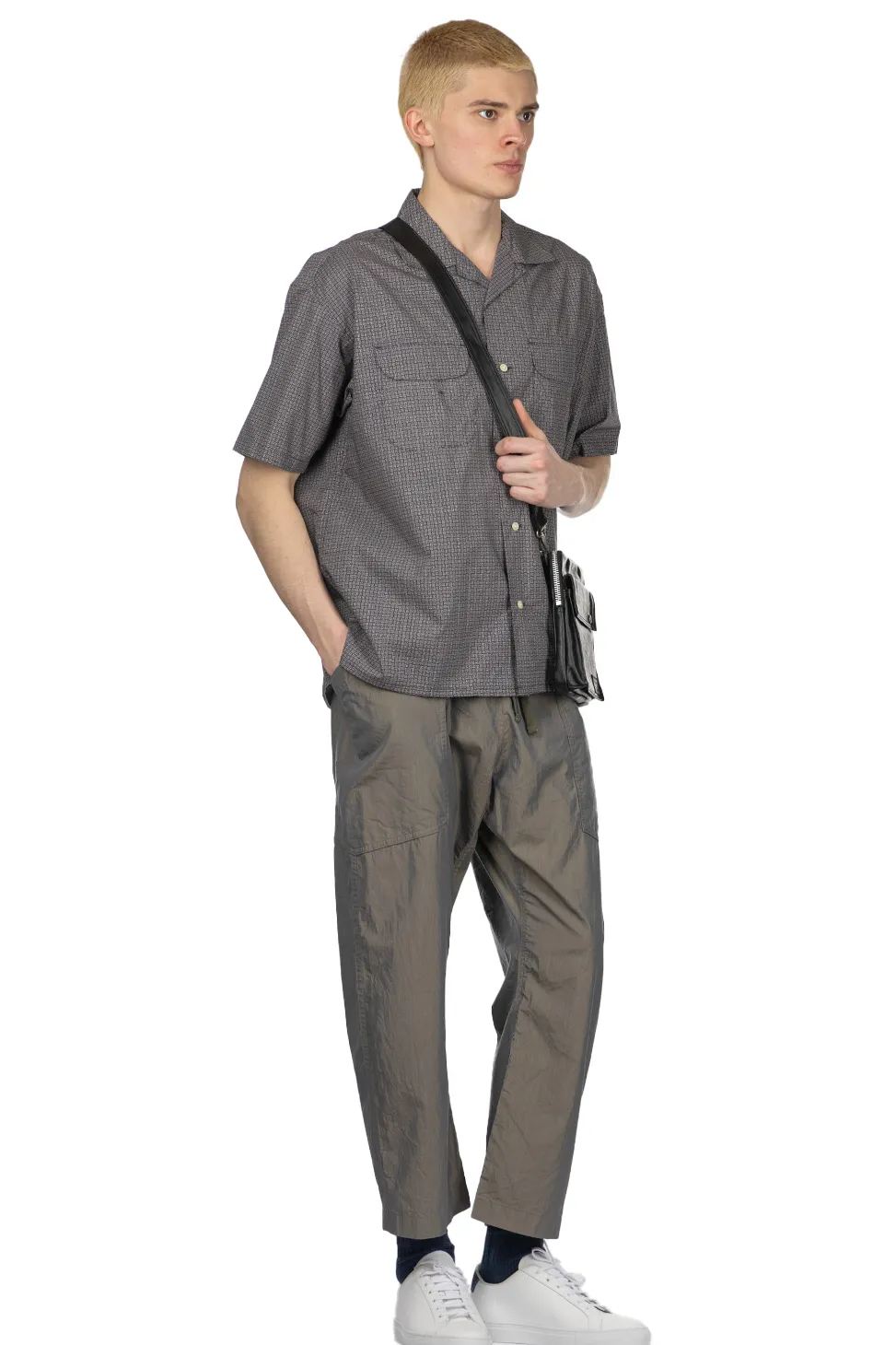 Discount ts(s) Round Flap Pocket Short Sleeve - Grey