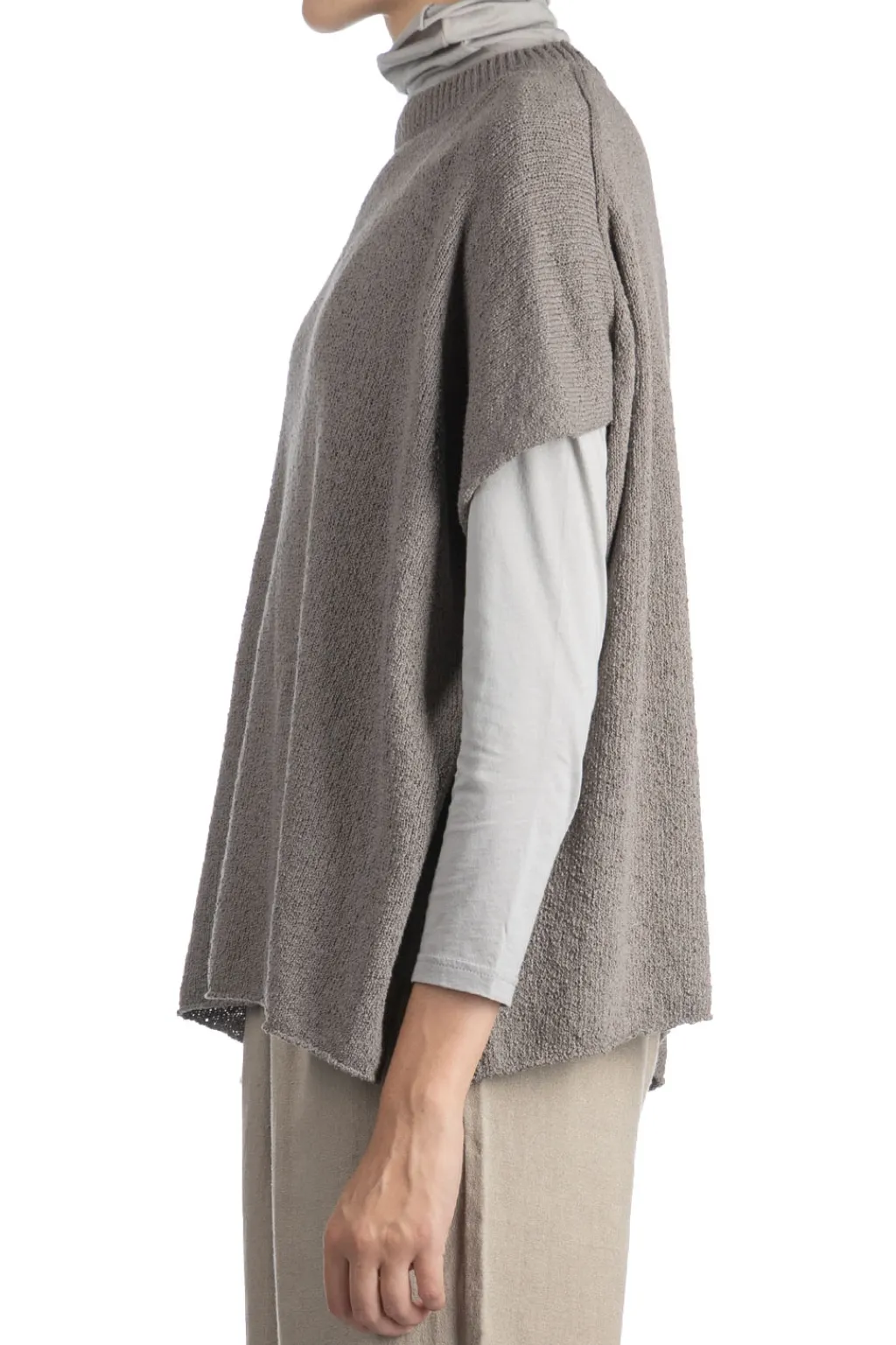 Best Evam Eva Roving Cotton Vest - Otter Gray