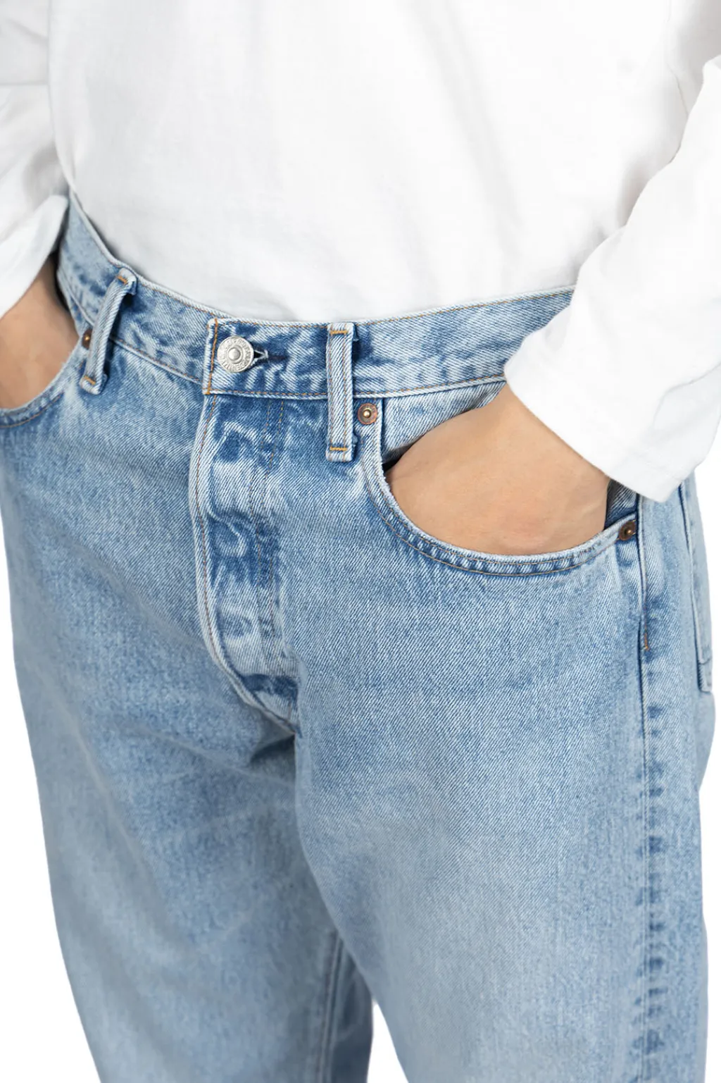 Discount OrSlow 105 90'S DENIM SKY BLUE