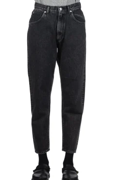 New OrSlow 80's High Waist Tapered Denim Pants - Black Denim Stone