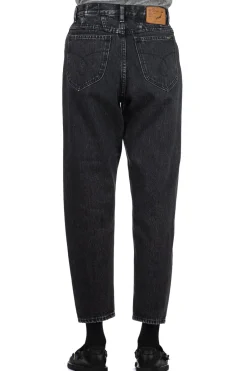 New OrSlow 80's High Waist Tapered Denim Pants - Black Denim Stone