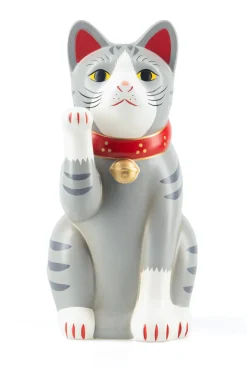 Outlet Fukumaneki Sabatora Grey Lucky Cat 15.5cm